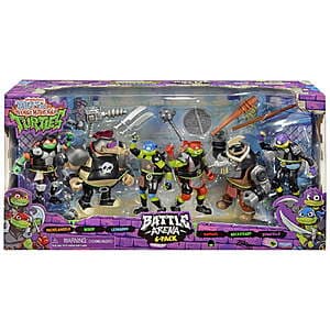 6-Pack Playmates Toys Teenage Mutant Ninja Turtles TMNT Battle Arena Figures $25