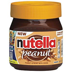 13-Oz Nutella Peanut Spread w/ Cocoa + $2 Walmart Cash $4.45 + Free Pickup