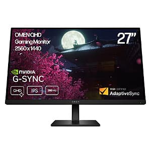 Costco Members: 27" HP OMEN 2560x1440 280Hz IPS Monitor $200 + Free S&H