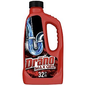 32-oz. Drano Max Gel Household Clog Remover/Cleaner + $0.25 Amazon Credit $3.50 w/ Subscribe & Save