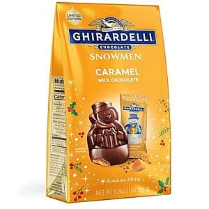 5.8-Oz Ghirardelli Milk Chocolate Caramel Snowmen $5 & More