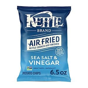Select Accounts: 6.5-Oz Kettle Brand Air Fried Potato Chips (Sea Salt & Vinegar) $1.80 w/ S&S