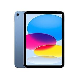 Apple iPad Air tablet with thin bezels and display visible from front.