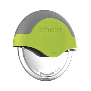 Kitchy Pizza Cutter Wheel with Protective Blade Cover (Green) $8.60