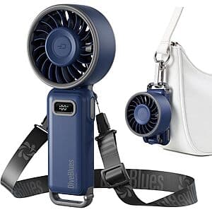 Diveblues 100-Speed Rechargeable Foldable Handheld Turbo Fan from $9.95