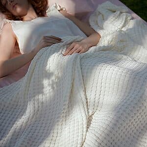 Bedsure Cooling Waffle Weave Blankets (Queen or King) $24 + Free S&H