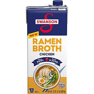 32-Oz Swanson Ramen Chicken Broth $1.50 w/ S&S