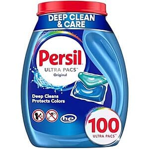 Select Accts: 100-Ct Persil Ultra Pacs Original Everyday Clean Laundry Detergent $14.75 w/ S&S