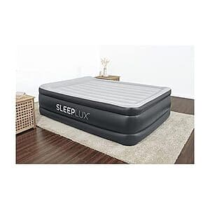 SLEEPLUX Inflatable Air Mattress w/ Built-in Pump, Pillow & USB Charger (Queen) $30 + Free S&H w/ Prime