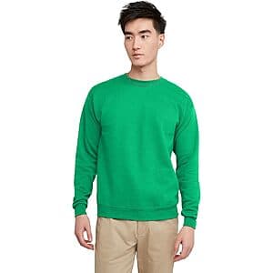 Hanes Men's EcoSmart Fleece Pullover Crewneck Sweatshirt (various) from $8