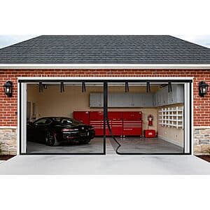 16'x7' 2-Car Kitsure Fiberglass Garage Door Screen $25