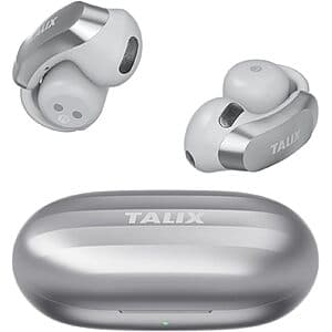 TALIX AuraHalo G1 Clip-On Wireless Bluetooth Open Ear Earbuds $17
