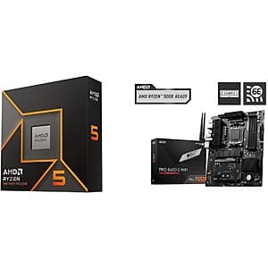 AMD Ryzen 5 9600X + MSI PRO B650-S Mobo + 500GB Patriot SSD + Monster Hunter Wilds $313 + Free Shipping