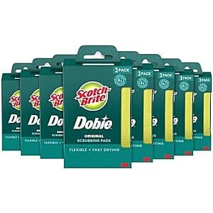 24-Count Scotch-Brite Dobie Original Cleaning Pads for All Purpose Cleaning $12.95