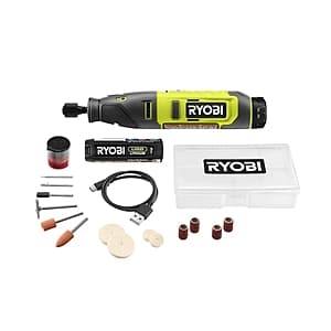 Ryobi USB Lithium Rotary Tool Kit w/ 2.0Ah Battery: Blemished $35, Reconditioned $28 + Free S&H