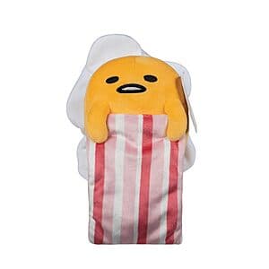 Sanrio Officially Licensed: 8" Gudetama with Bacon Blanket Plush Toy $4.70