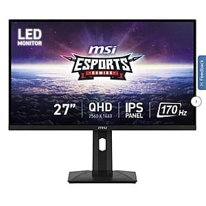 Costco Members: 27" MSI G274QPF 1440p WQHD 170Hz 1ms IPS G-Sync Monitor $150 + Free S&H