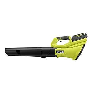 Reconditioned: RYOBI 40V 550 CFM Cordless Leaf Blower + 4Ah Battery Kit $70 + Free S/H w/ Text Sign-up