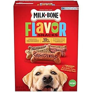 Select Accounts: 24-Oz Milk-Bone Flavor Snacks Large Dog Biscuits $2.20 w/ S&S