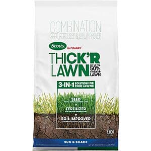 40-Lbs Scotts Turf Builder Thick'R Lawn Seed & Fertilizer $49 + Free S&H