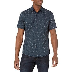 Amazon Essentials Men's Slim Fit 100% Cotton Short Sleeve Shirt (various) $10.30 & More