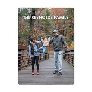 Shutterfly 4 by 5.5 inch photo magnet with customizable photo print.