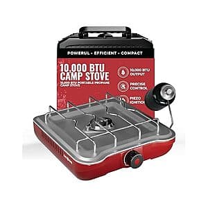 10,000BTU GasOne Single Propane Burner Camp Stove w/ Removable Cooking Grid $23 + Free S/H for Prime Members