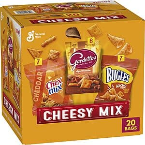 20-Count Cheesy Mix Variety Snack Packs (Gardetto's, Bugles, Chex Mix) $8.40 w/ Subscribe & Save