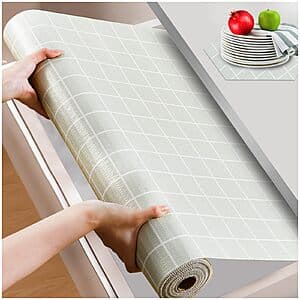 12" x 118" Beautysaid Shelf and Drawer Liner (Light Green) $6