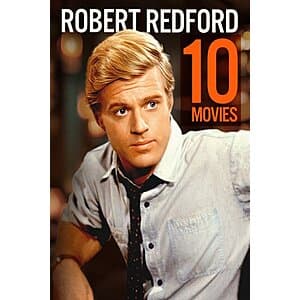 Digital HDX Movie Bundles: 10-Film Robert Redford Collection $15 & More