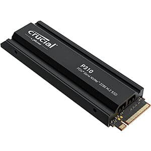 1TB Crucial P310 M.2 2280 PCIe Gen4 NVMe Solid State Drive w/ Heatsink $107 + Free Shipping