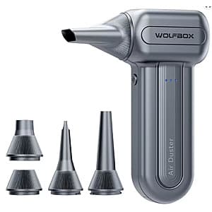 Wolfbox DF60 3-Speed 110K RPM Electric Compressed Air Duster $26.55 + Free S&H