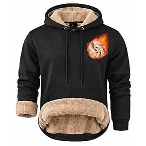 ZITY Men's Sherpa Lined Hoodie $20 + Free Shipping