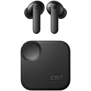 CMF by Nothing Buds 2 earbuds in Dark Grey, Light Green, and Light Orange colour options with charging case.