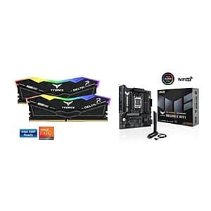 ASUS TUF GAMING B850M-E WIFI AMD B850 Mobo + 16GB Team Group DDR5 6000 Kit $210 + Free Shipping