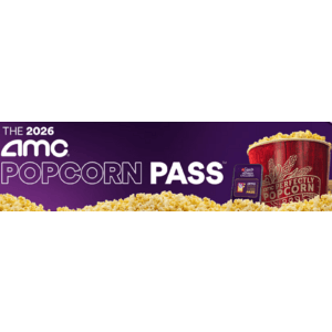 AMC Stubs Members: 2026 AMC Popcorn Pass $30