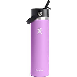 24oz Hydro Flask Wide Mouth Bottle with Flex Straw Cap (Anemone) $9 + Free Store Pickup