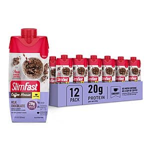 12-Pk. 11oz. SlimFast Coffee House Protein Shake (Milk Chocolate) $17.80 w/ S&S