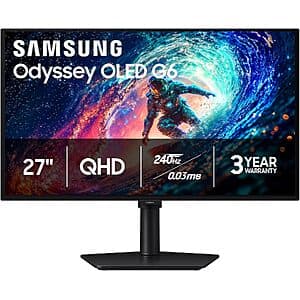 27" Samsung Odyssey G61SH QD-OLED 240Hz 0.03ms Gaming Monitor $384 + Free S&H