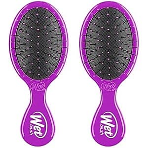 2-Count Wet Brush Mini Detangler Hair Brush (Purple) $4 & More + Free Shipping w/ Prime