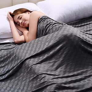 90" x 90" Topcee Cooling Blanket (Queen, Oxford Grey) $13