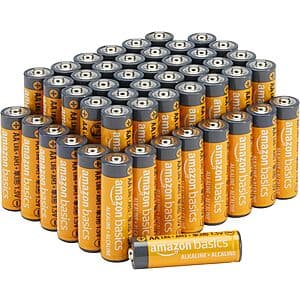 Prime Members: 48-Count Amazon Basics AA Alkaline High-Performance Batteries $11.60 w/ Subscribe & Save + Free Shipping