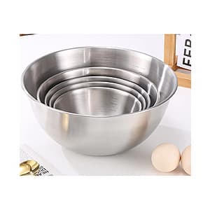 5-Piece Art & Cook Nesting Stainless Steel Mixing Bowl Set $20 + Free Store Pickup