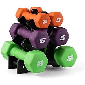 32-lb CAP Barbell Neoprene Dumbbell Weight Set $27