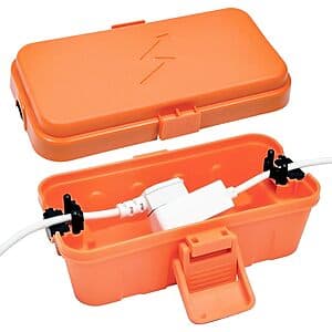 Hrensaw Outdoor Weatherproof Electrical Box w/ 2-Cord Entry (6" x 3.5" x 2.2") from $6.50 & More