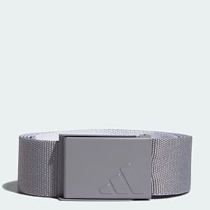 adidas Men's Reversible Webbing Belt (Grey Three / White) $8.65 + Free Shipping