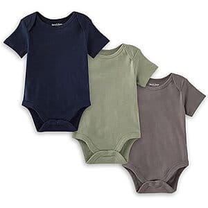 3-Pack Burt's Bees Baby 100% Organic Cotton Bodysuits $6.60