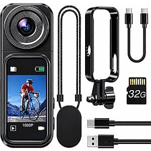 32GB BOBLOV W2 1080p Mini Body Camera w/ 1.47" Touchscreen & 180° Rotating Lens $28 + Free S&H