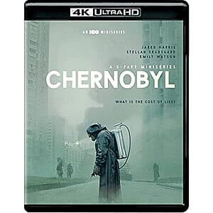 Chernobyl 4K Ultra HD and Blu-ray combo pack case with dual disc formats.
