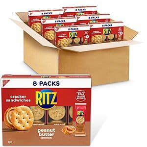 Select Accounts: 6-Pk 11.04-Oz RITZ Peanut Butter Sandwich Crackers Snack Packs $12.15 w/ S&S